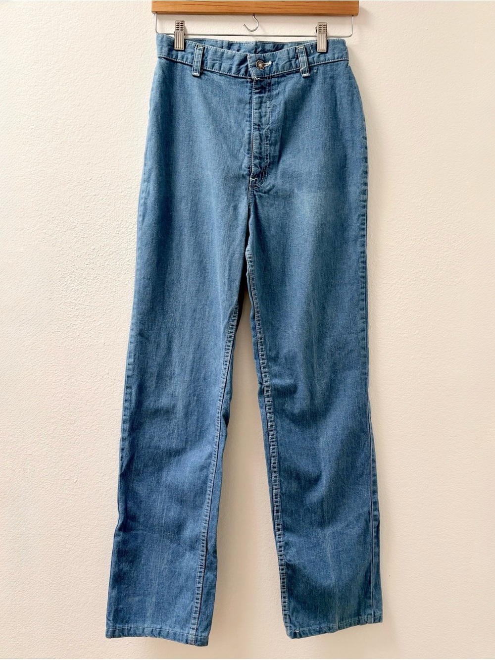 Vintage Levi’s 70s 80s White Label High-Rise Straight Leg Light Wash Jeans